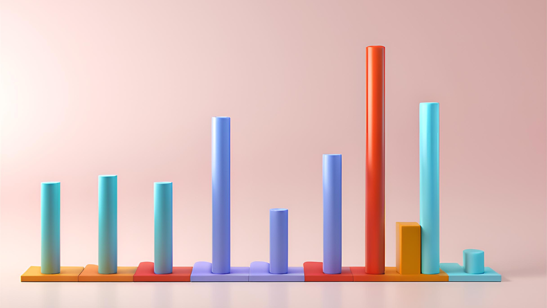 A bar graph depicting the performance of a sales engineering team